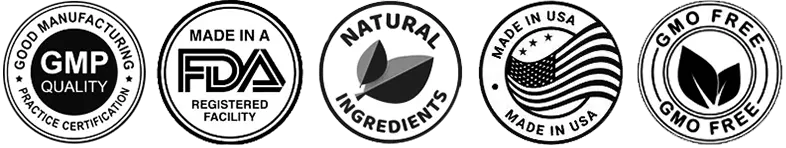 Herpesyl made in FDA-registered, GMP certified USA facility logo