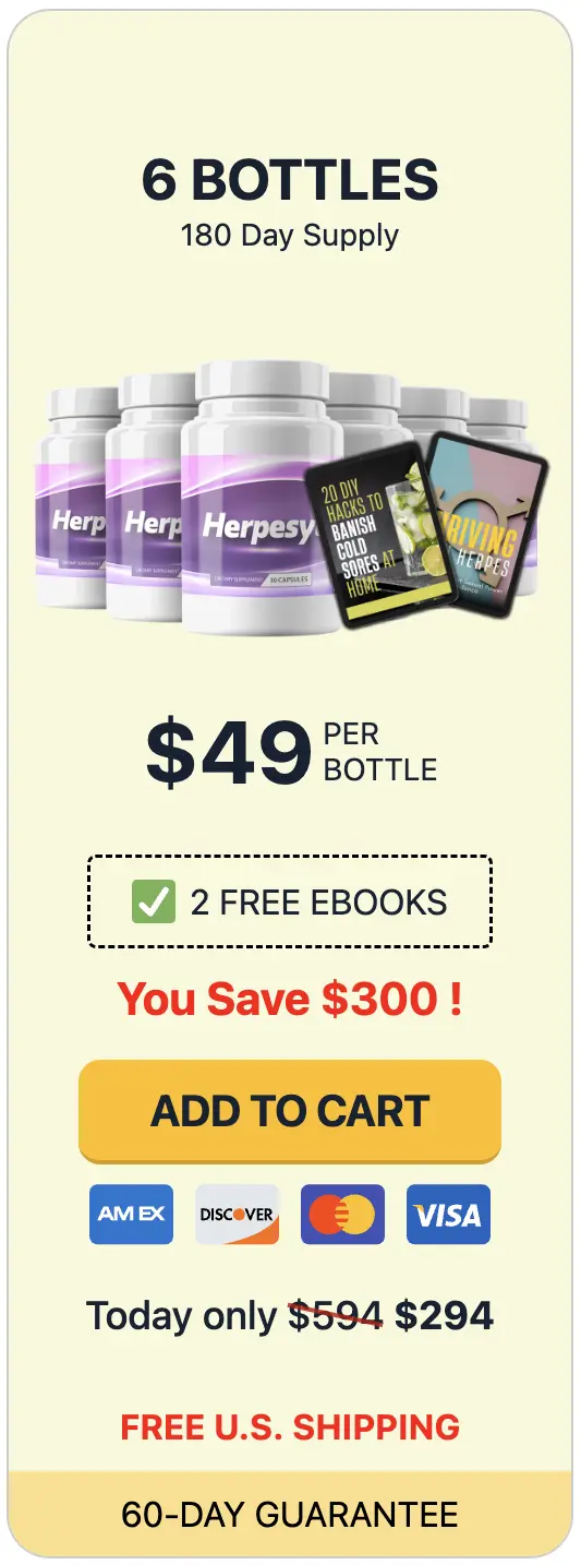 Order Herpesyl supplement 180-day supply best value USA